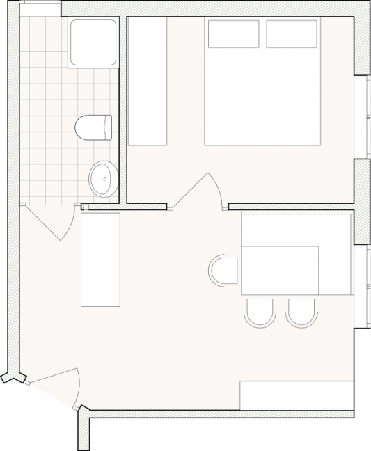 Ferienwohnung Bergblick - Grundriss
